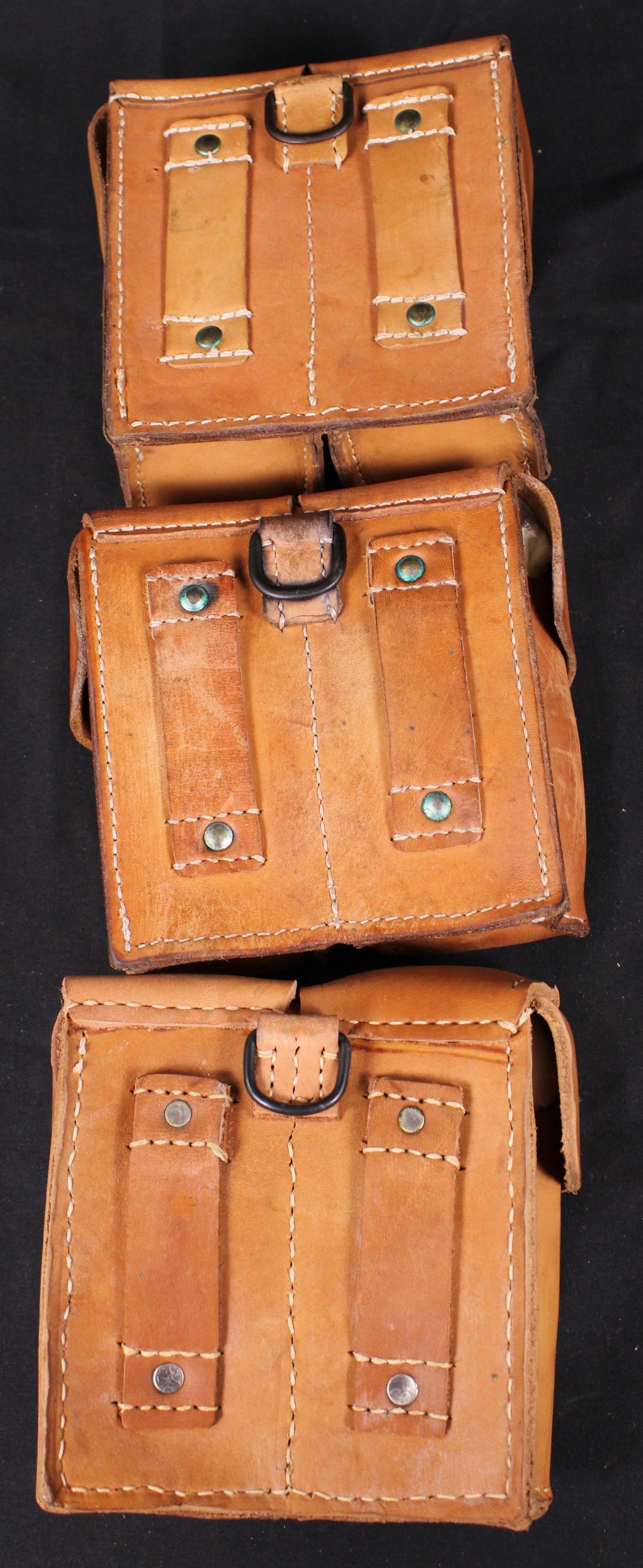Three Yugoslavian Mauser Dual Ammunition Pouches (MAT) - 2