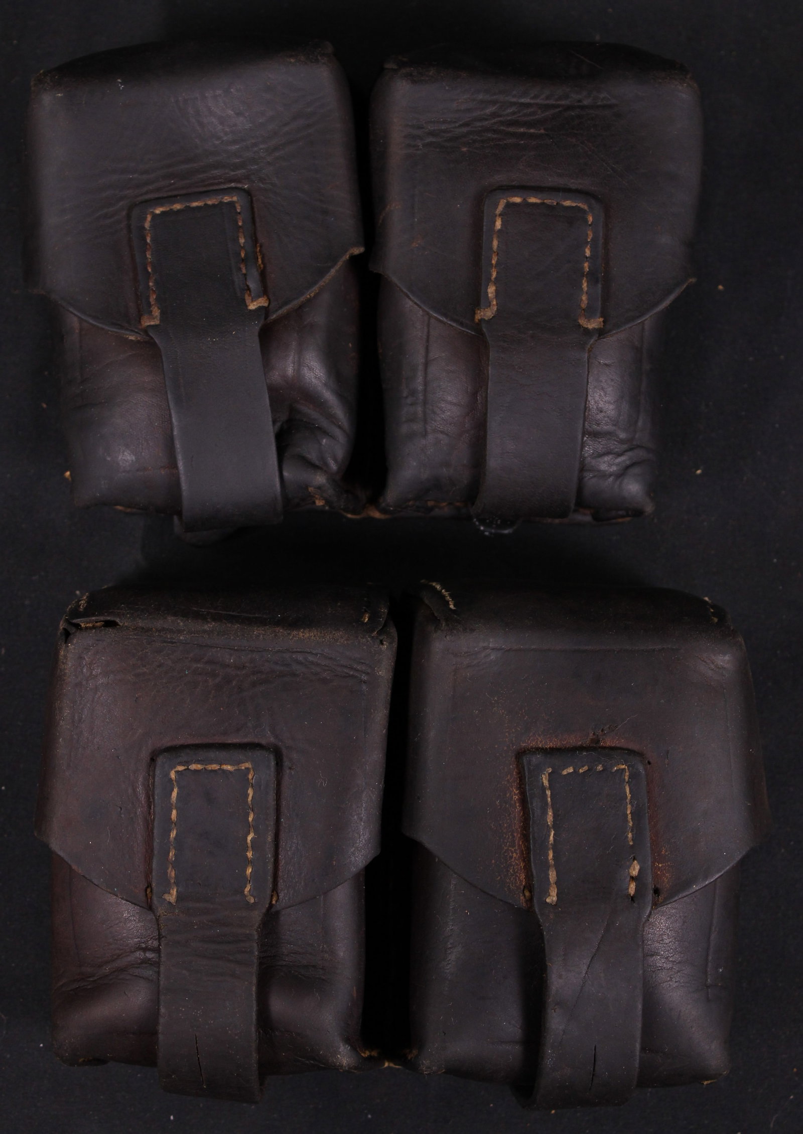 Two Yugoslavian Mauser Dual Ammunition Pouches (MAT): Description coming soon Bidders are welcome to preview items in person during our normal operating hours Tuesday through Saturday 11am-6pm. Estimated shipping parcel size (LxWxH) 8 inches x 6 inches