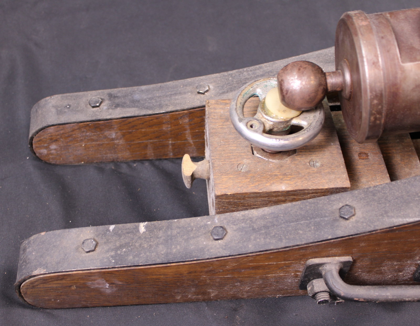 Large Black Powder Rifled-Barrel Breechloading Cannon Cut Down from US Navy Gun (SFA) - 2