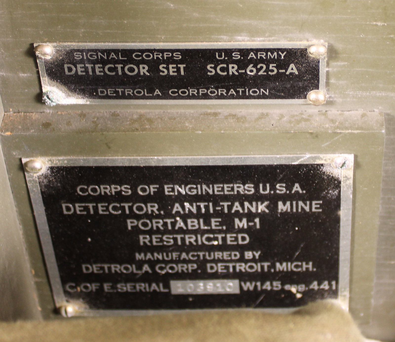 WWII US Army Signal Corps Deltrola Corp. Mine Detector (HGC) - 2