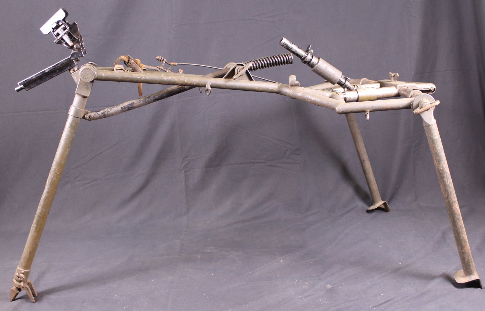 Madsen Machine Gun Tripod (FMI): Description coming soon! Bidders are welcome to preview items in person during our normal operating hours Tuesday through Saturday 11am-6pm. Estimated shipping parcel size (LxWxH) 24 inches x 24