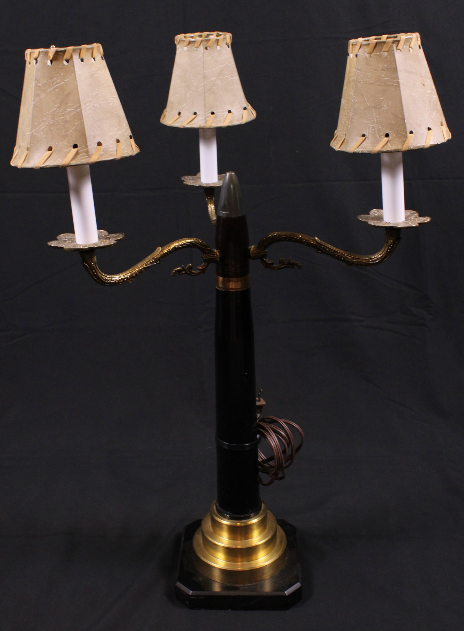 Functional Trench Art 40mm Bofors Lamp (FMI) - 2