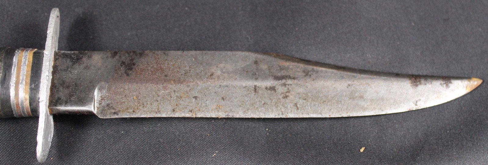 c.1950s Solingen Fixed-Blade "Sheriff Knife" Fighting Knife and Sheath (SNR) - 7