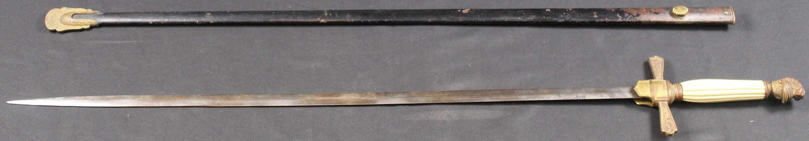 US Militia Civil War Sword for Non-Commissioned Officer c.1840-1860s (SNR): A US militia Civil War service-connected non-commissioned officer's sword. This is a good quality example of the standard Peterson Pattern #11 from the famed Barnyak collection. This example exhibits 