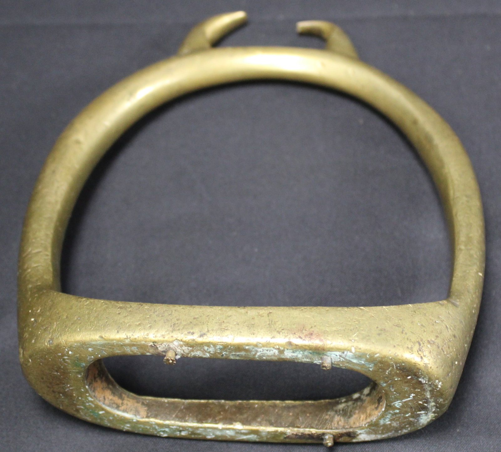 Potential Pre-Civil War Mfd Confederate Dragoon Brass Stirrup (SNR) - 2