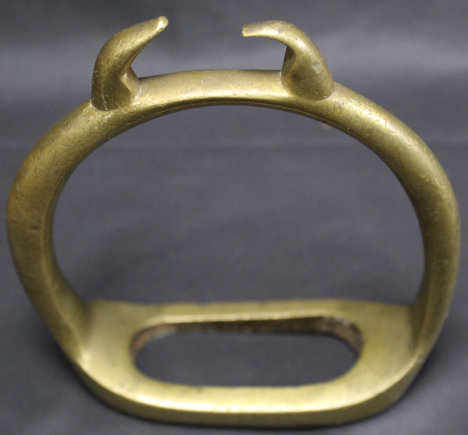 Potential Pre-Civil War Mfd Confederate Dragoon Brass Stirrup (SNR) - 3