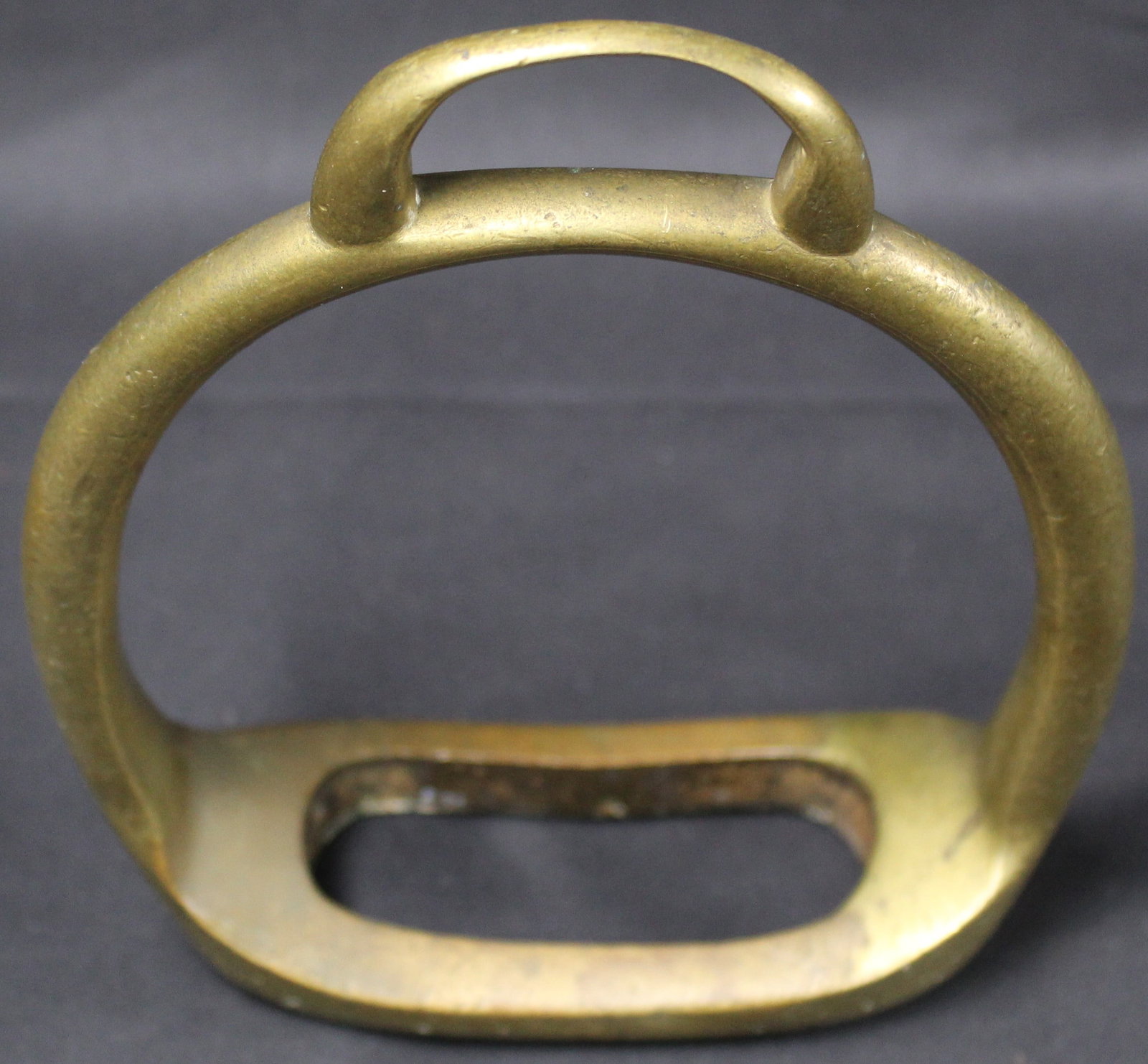 Potential Pre-Civil War Mfd Confederate Dragoon Brass Stirrup (SNR) - 3