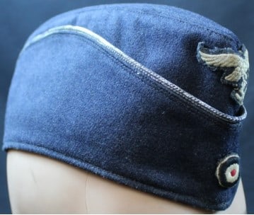 Rare Authentic WWII German Luftwaffe Overseas Cap (MME) - 2