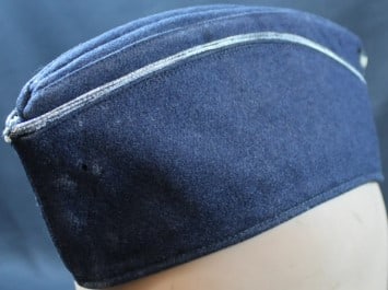 Rare Authentic WWII German Luftwaffe Overseas Cap (MME) - 4
