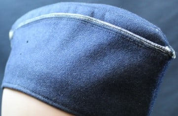 Rare Authentic WWII German Luftwaffe Overseas Cap (MME) - 7