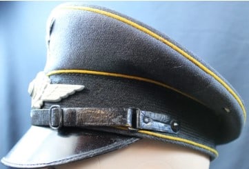 Rare WWII German Luftwaffe Schirmmutze Visor Cap (MME) - 12