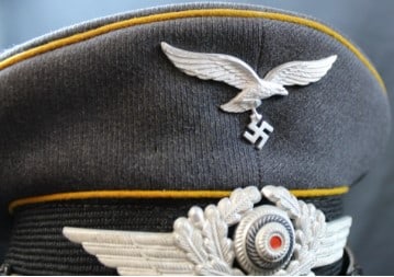 Rare WWII German Luftwaffe Schirmmutze Visor Cap (MME) - 3
