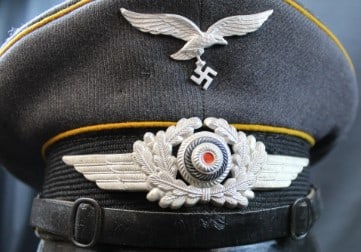 Rare WWII German Luftwaffe Schirmmutze Visor Cap (MME) - 4