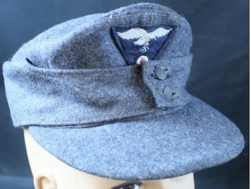 Rare WWII German Luftwaffe M43 1944 Dated Einheitsfeldmutze (MME) - 2