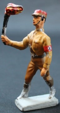 Pre-WWII Lineol SA Torchbearer Marching Soldier c.1930s (MME) (1 of 7)