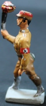 Pre-WWII Lineol SA Torchbearer Marching Soldier c.1930s (MME) - 2