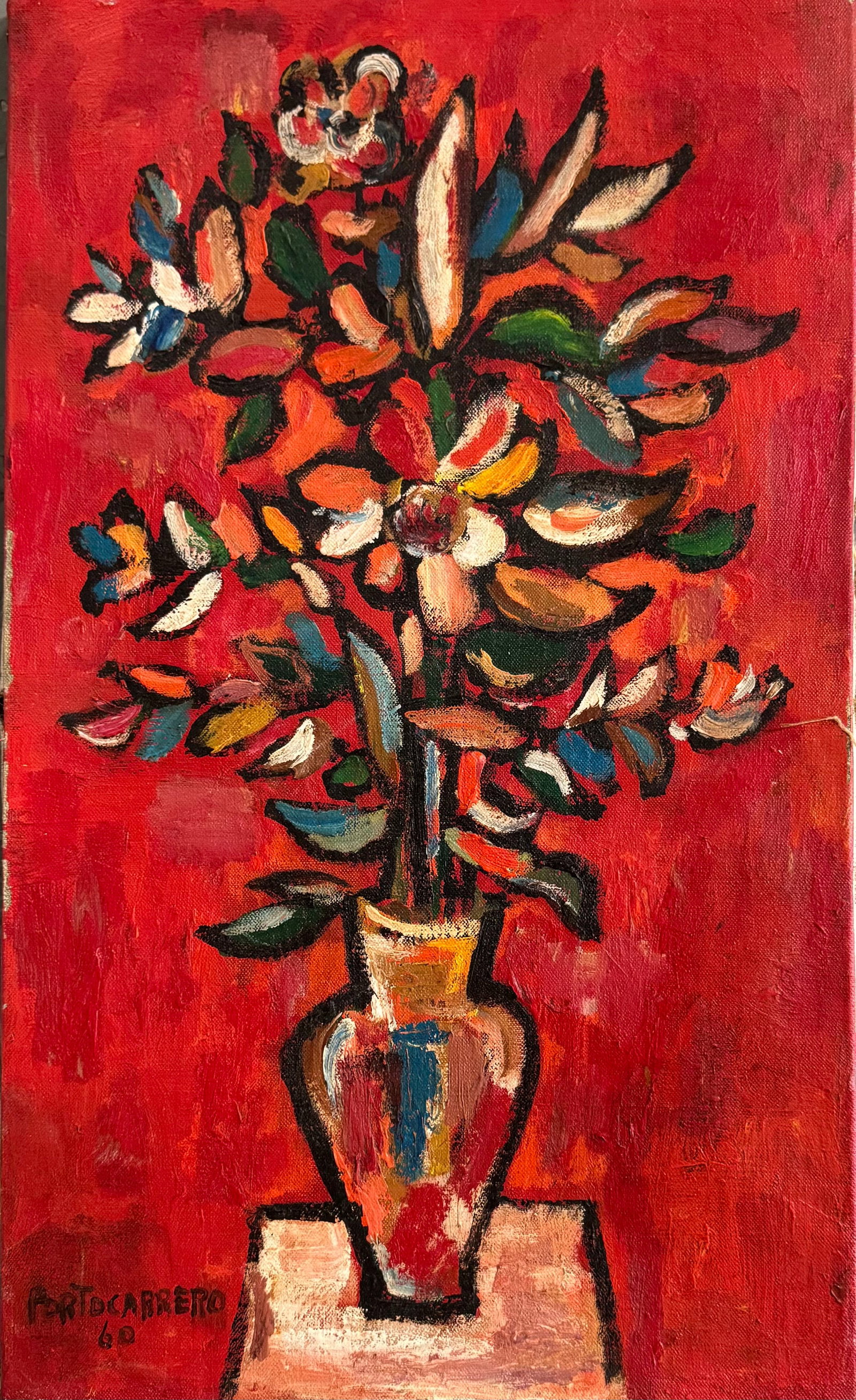 René Portocarrero Oil on Canvas (1 of 5)