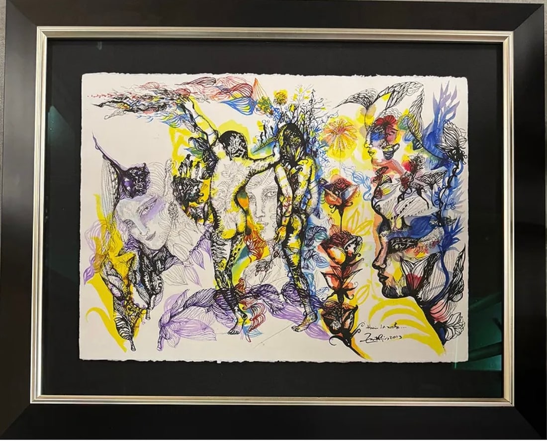 Zaida Del Rio Mixed Media on Paper (1 of 7)