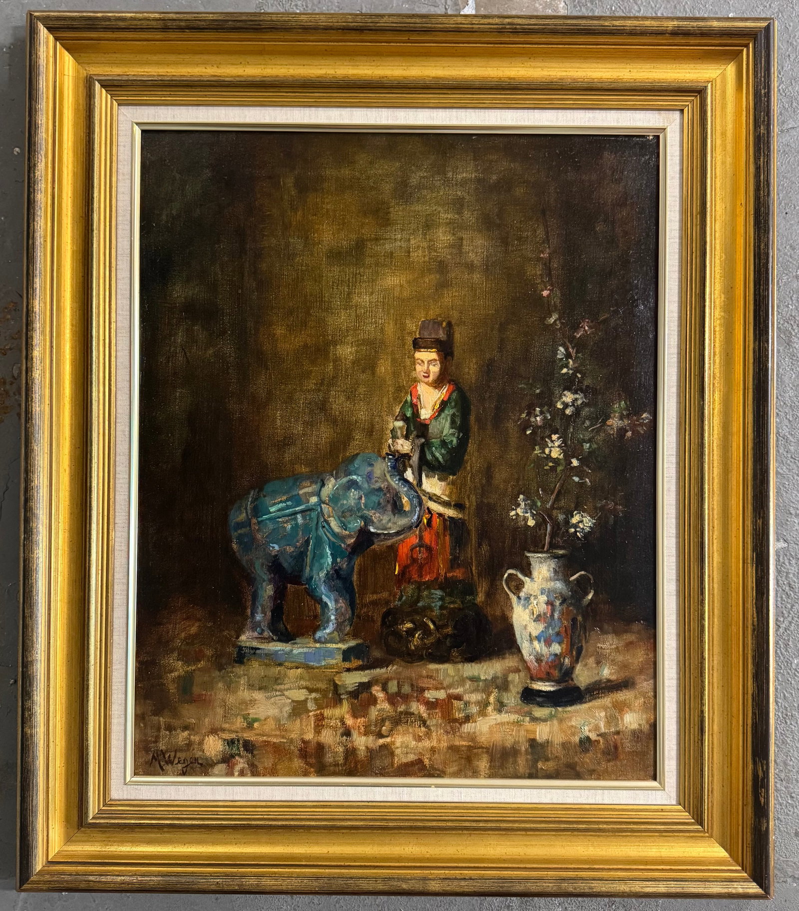 Marie Weger Oil on Canvas Painting (1 of 3)