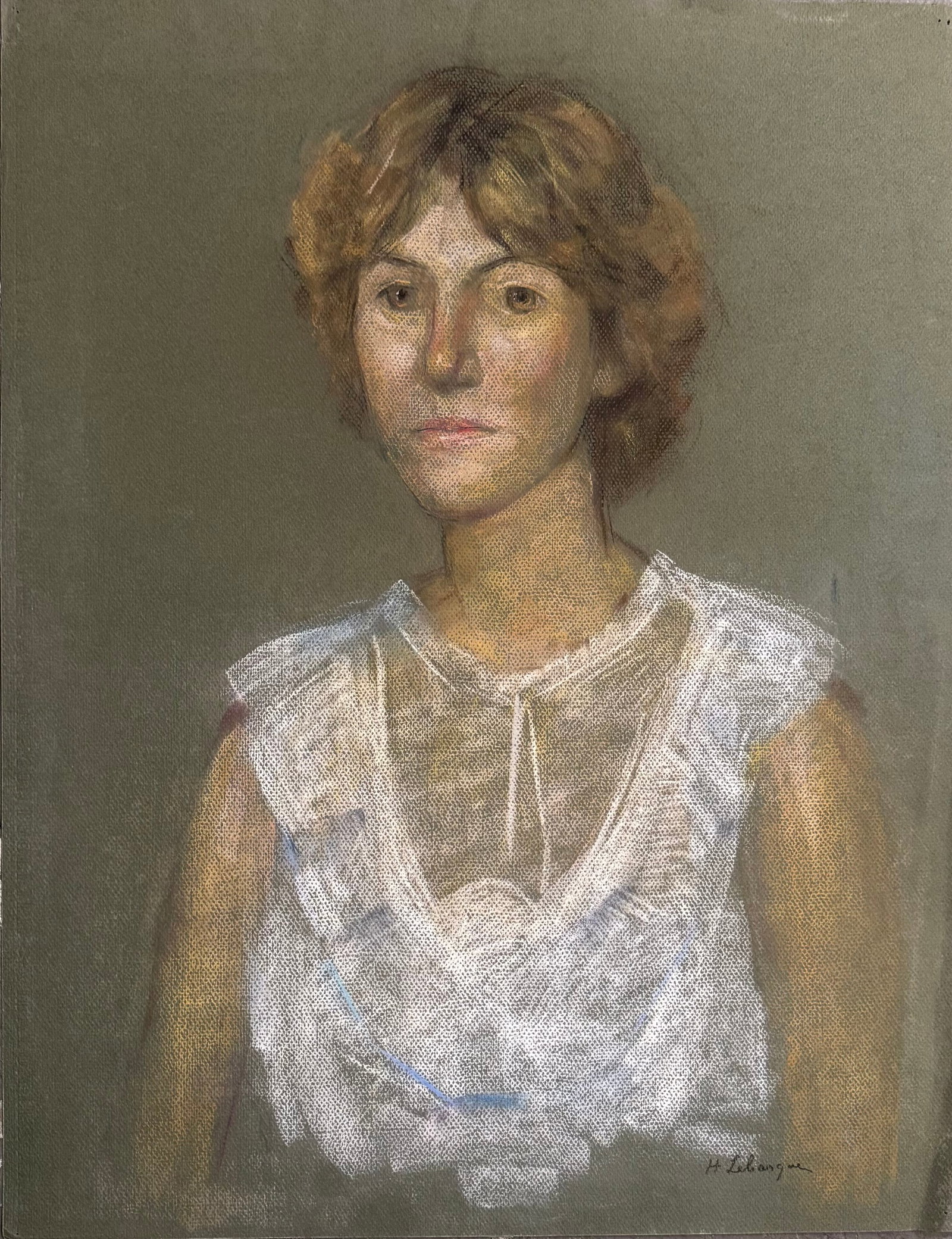 Henri Baptiste Lebasque Pastel on Paper: Henri Baptiste LebasquePastel on paper 25.5x19 3/4”1865 Champigne, France - 1937 Le Cannet, France. Known for: Still life, portrait and genre painting.Born in France at Champigne, Henri Lebasque