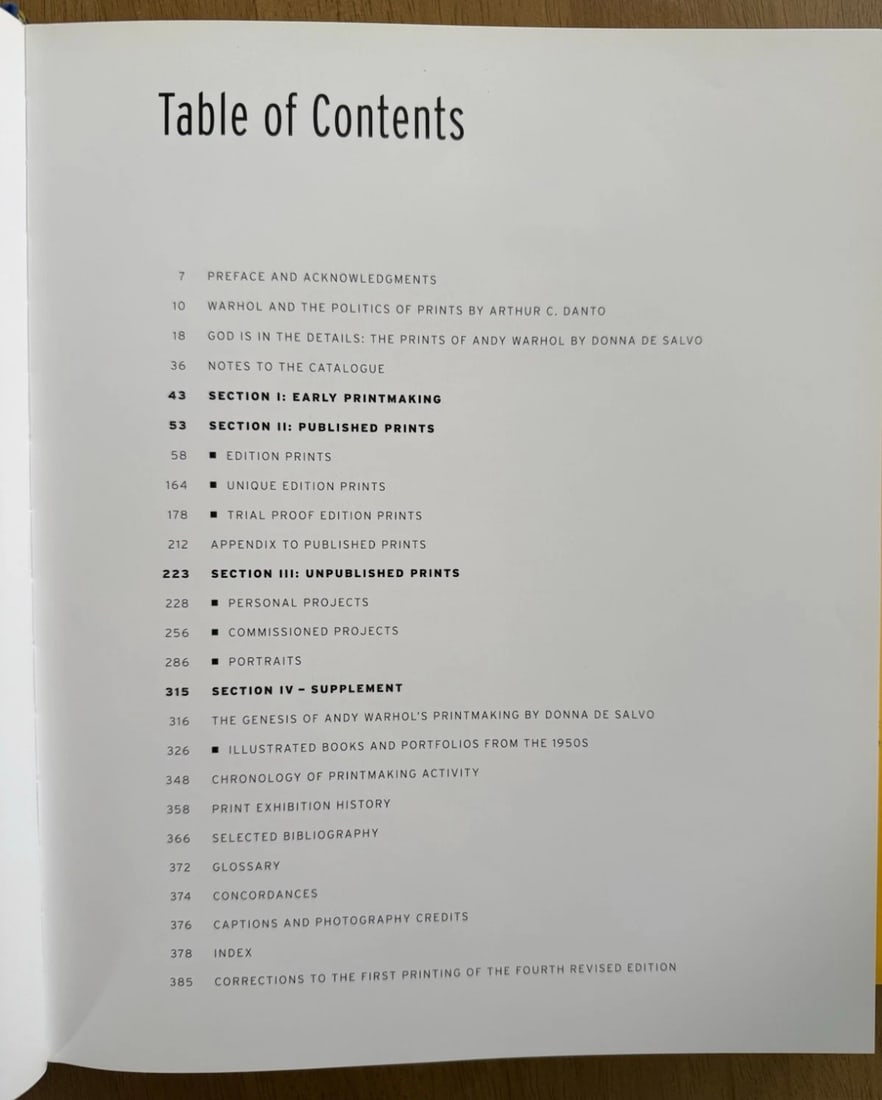 Andy Warhol Prints Book - 5