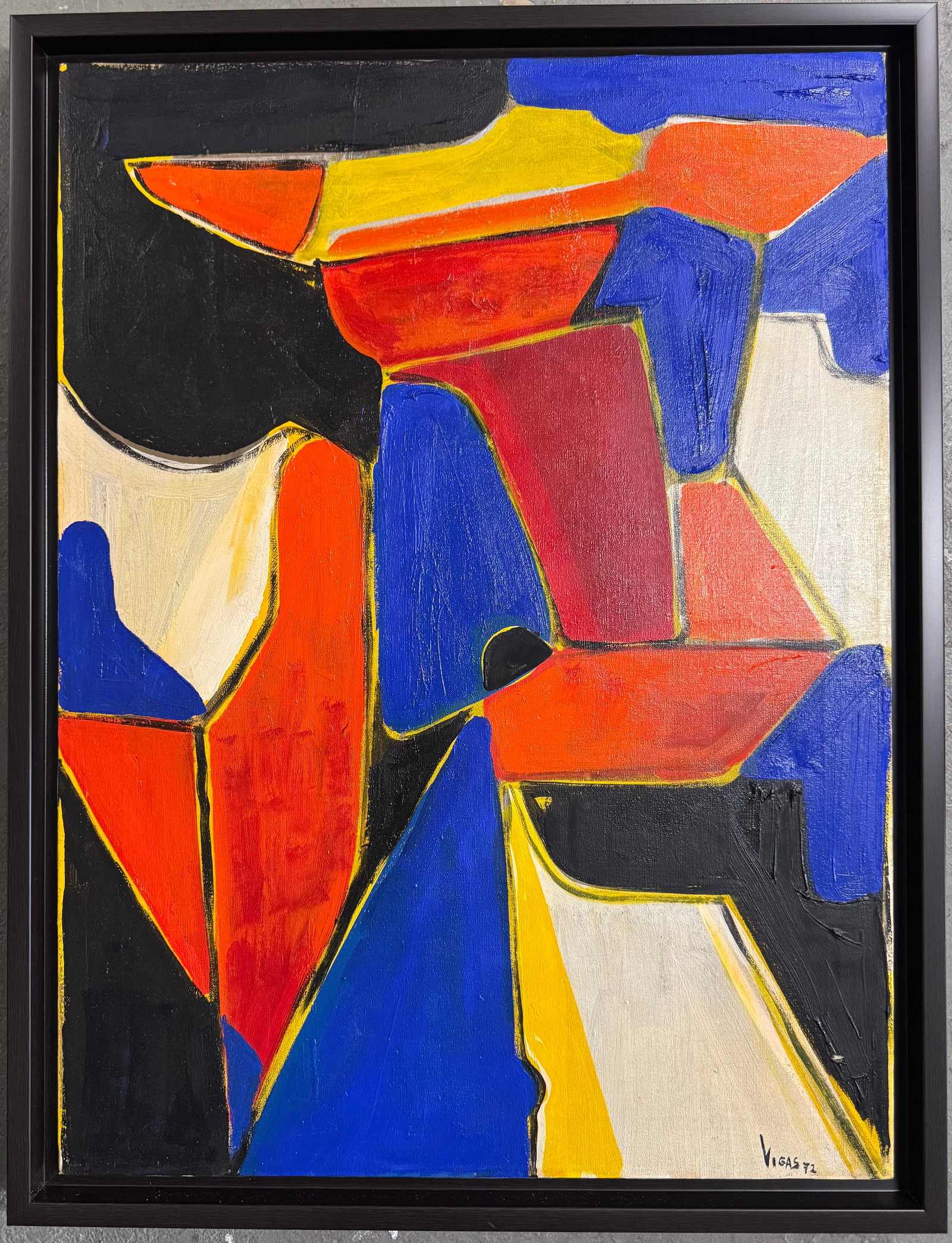 Oswaldo Vigas Oil On Canvas Painting (1 of 3)