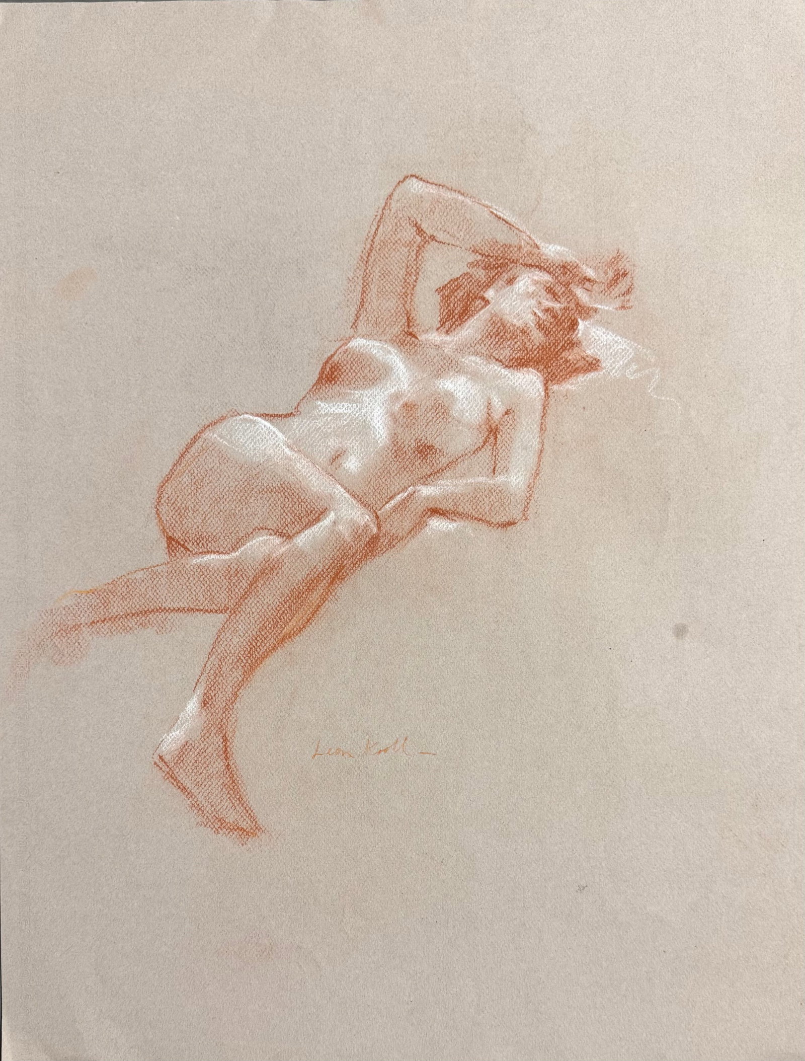 Leon Kroll Pastel on Paper (1 of 3)