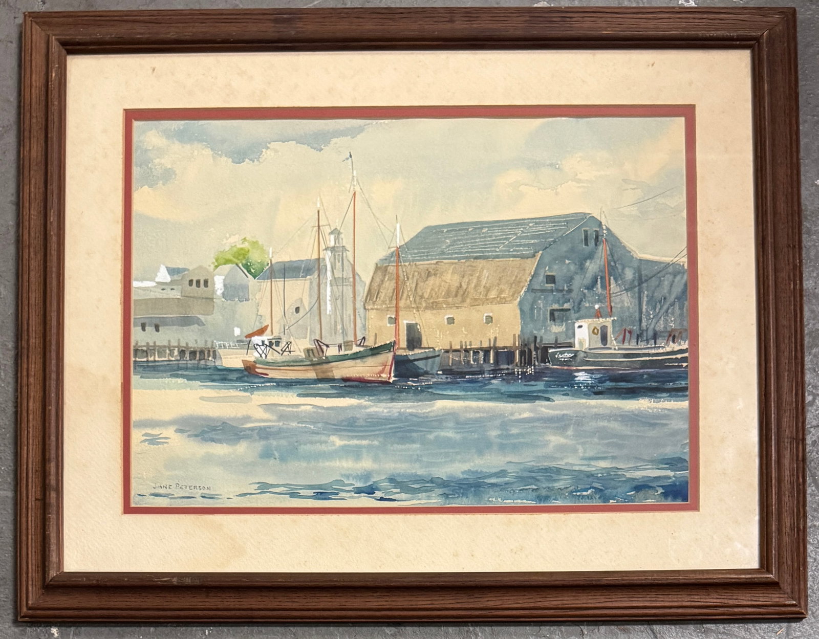 Jane Peterson Watercolor on Paper (1 of 3)