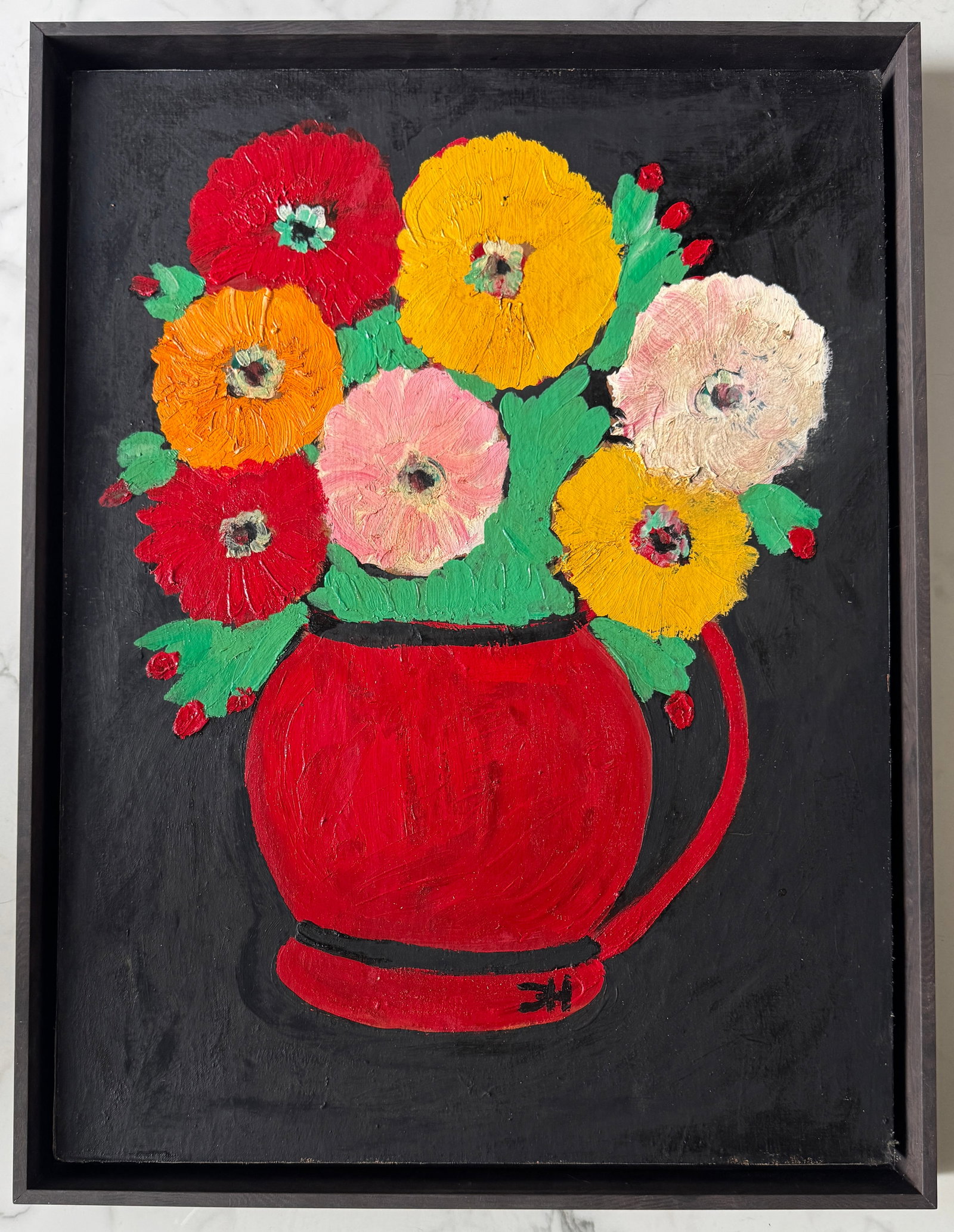 Clementine Reuben Hunter Oil On Canvas Panel Painting: Clementine Reuben Hunter1887 Natchitoches Parish, Louisiana - 1988 Natchitoches Parish, Louisiana. Known for: Southern plantation folk art genre and landscape painting.Often referred to as "the black 