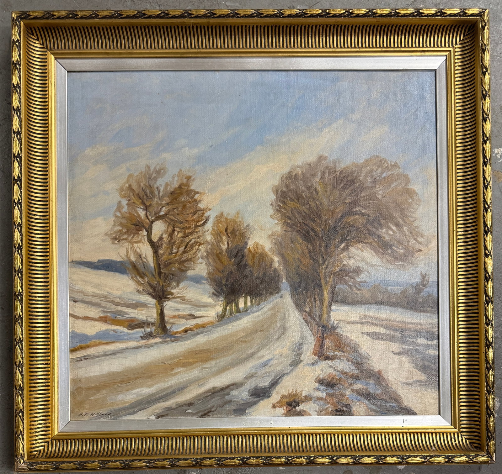 Aldro Hibbard Oil On Canvas Painting: Aldro Hibbard1886 Falmouth, Massachusetts - 1972 Rockport, Massachusetts. Known for: Snowscene and countryside painting, coastal views, educator.Born in Falmouth, Massachusetts, Aldro Hibbard was an I