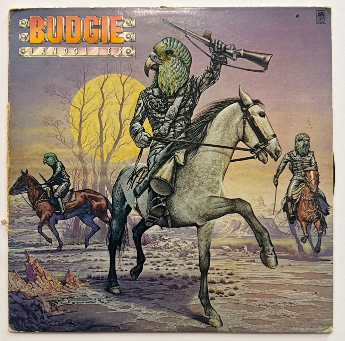 Vintage Original 1975 Budgie Bandolier LP Vinyl Record (1 of 3)
