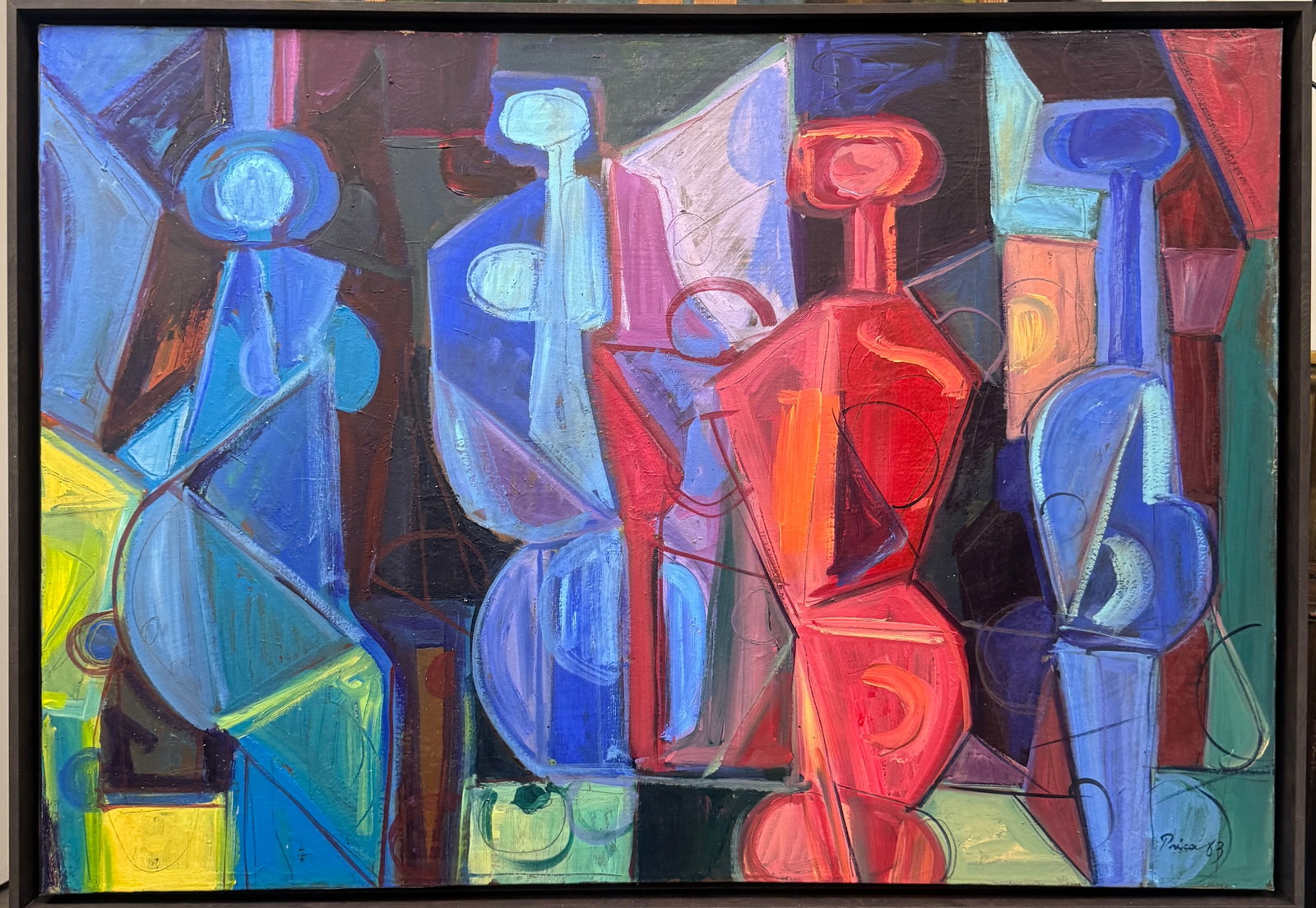 Zlatko Prica Oil on Canvas Painting: Zlatko Prica1916 Pecs, Hungary - 2003 Rijeka, Croatia. Known for: Abstract painting, figurative, mixed-media drawing.Zlatko Prica was born in P?cs, Hungary into a trading family. After finishing the f