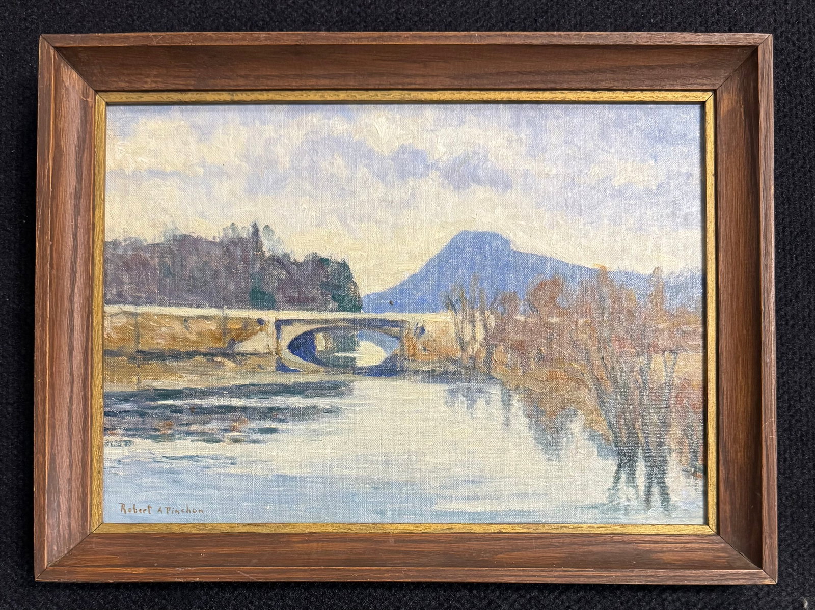 Robert Antoine Pinchon Oil Painting: Robert Antoine Pinchon-(1886-1943)Oil on canvas panel 10x14?Frame:12x16?Claude Monet referred to him: "As a surprising touch in the service of a surprising eye".Among Robert Antoine Pynchons' importan