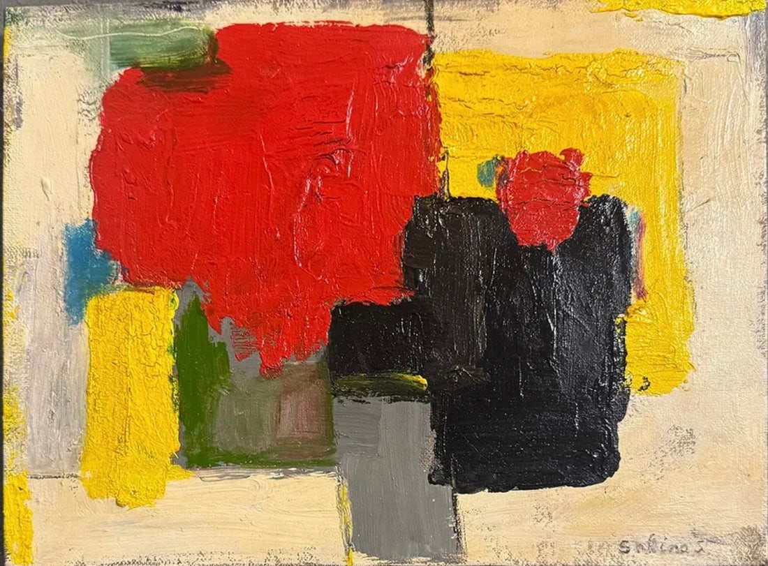 Manuel Salinas Oil on Canvas Painting (1 of 5)