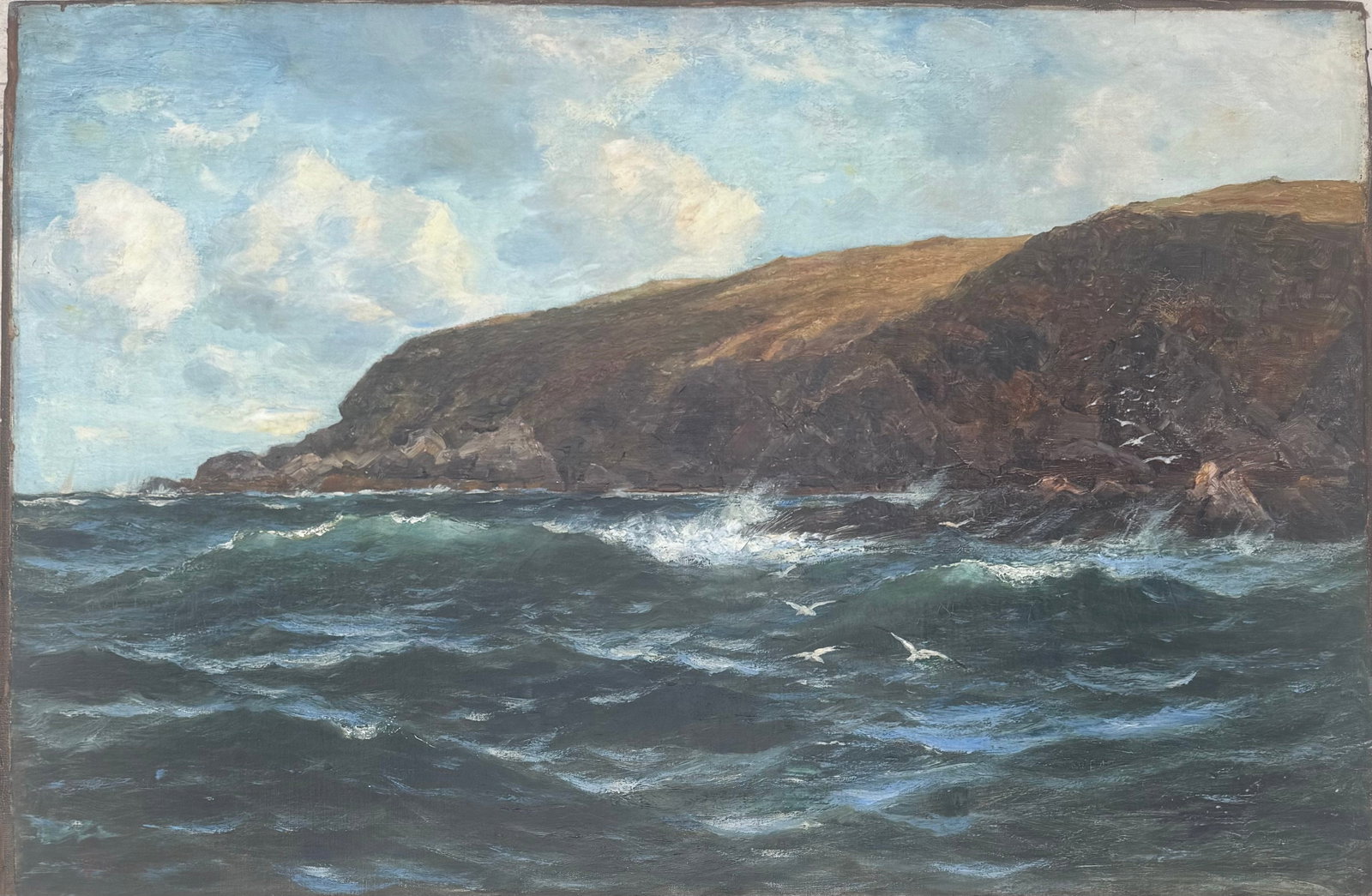 Alfred Thompson Bricher Oil on Canvas (1 of 3)