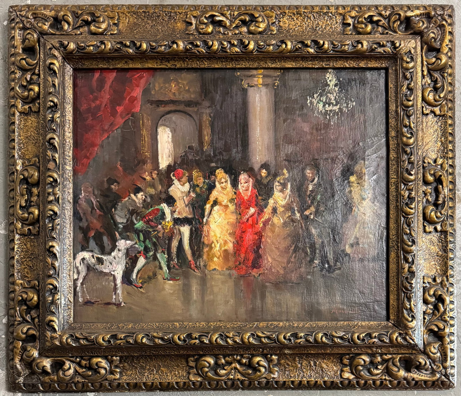 Adolphe Joseph Thomas Monticelli Oil On Canvas (1 of 4)
