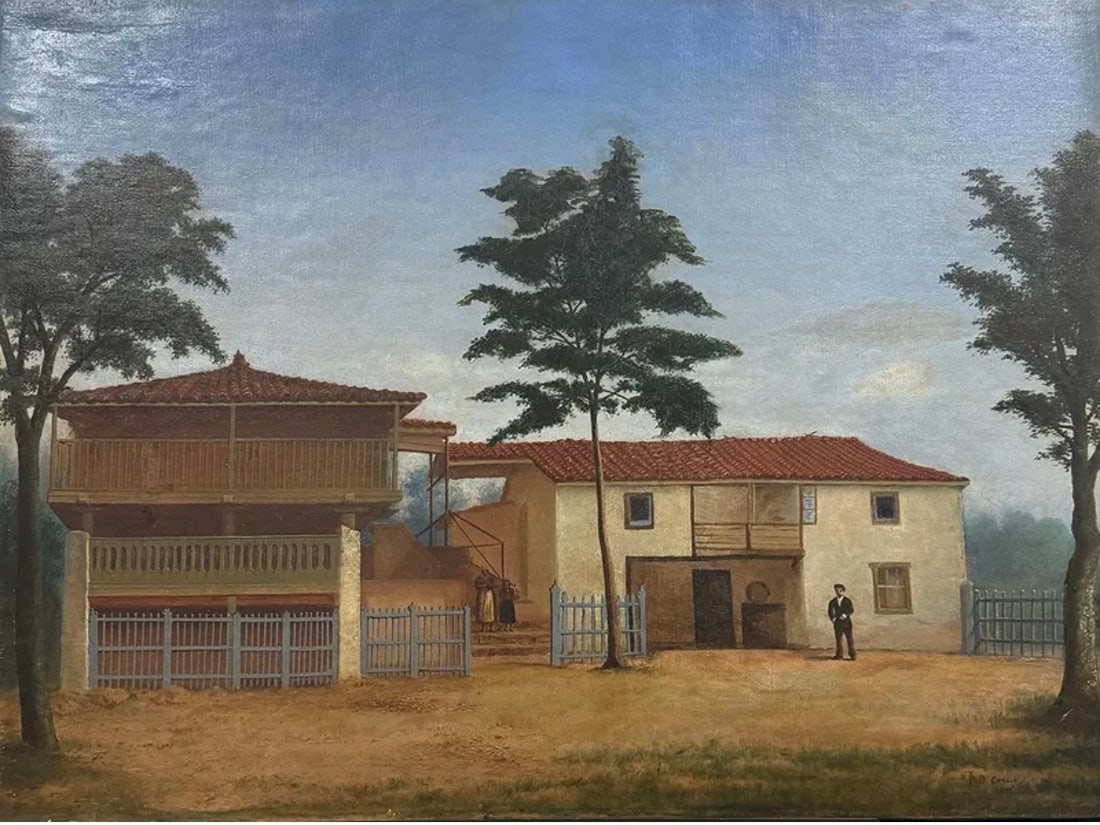 Daoud Corm Oil on Canvas: Daoud Corm (Lebanese, 1852-1930) Oil on Canvas. Dimensions: 29" 1/2 x 39" 1/2. Daoud Corm was a Lebanese painter known for his landscapes and genre scenes that captured the daily life and natural