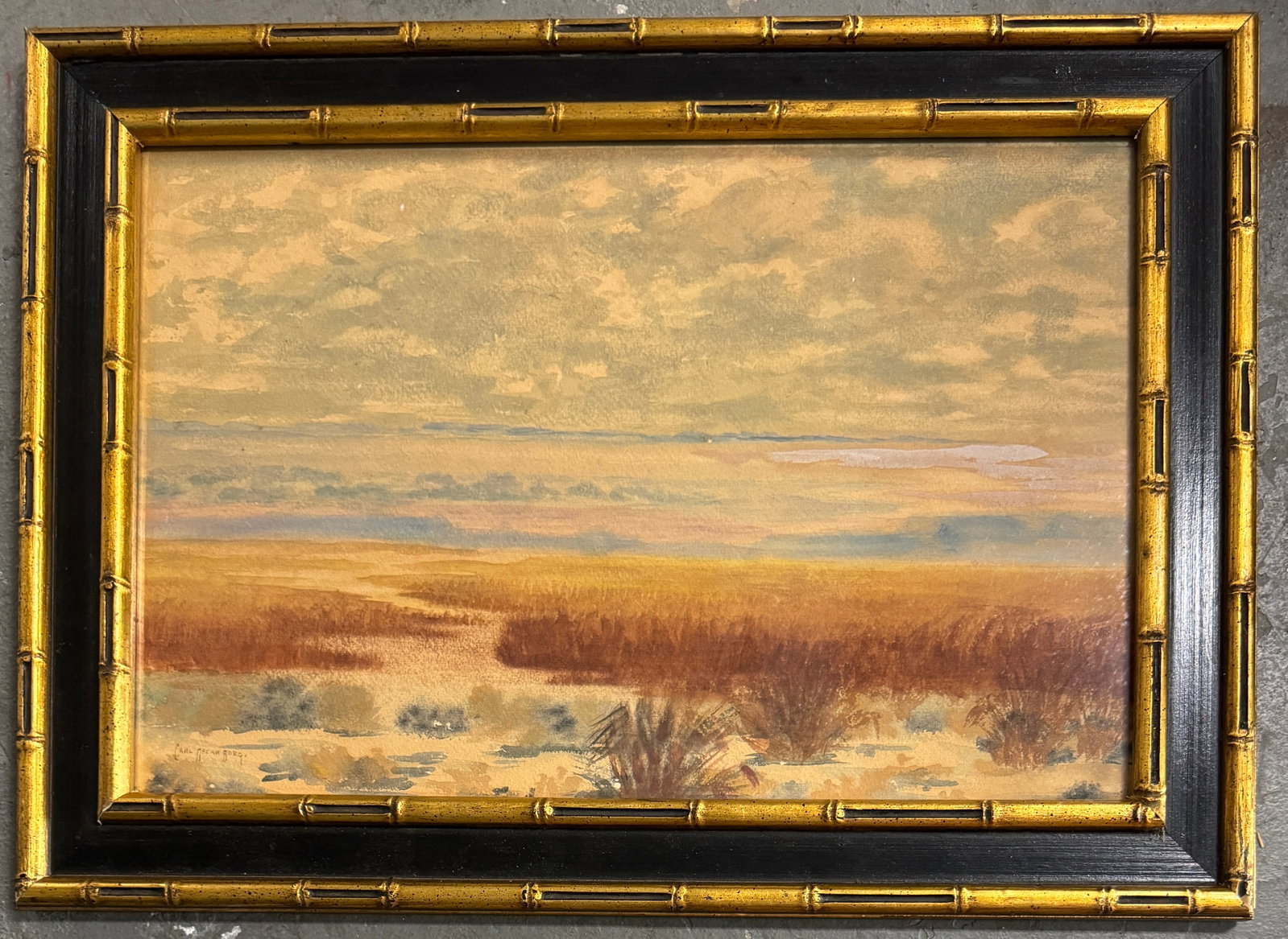 Carl Oscar Borg Watercolor & Gouache Painting (1 of 3)