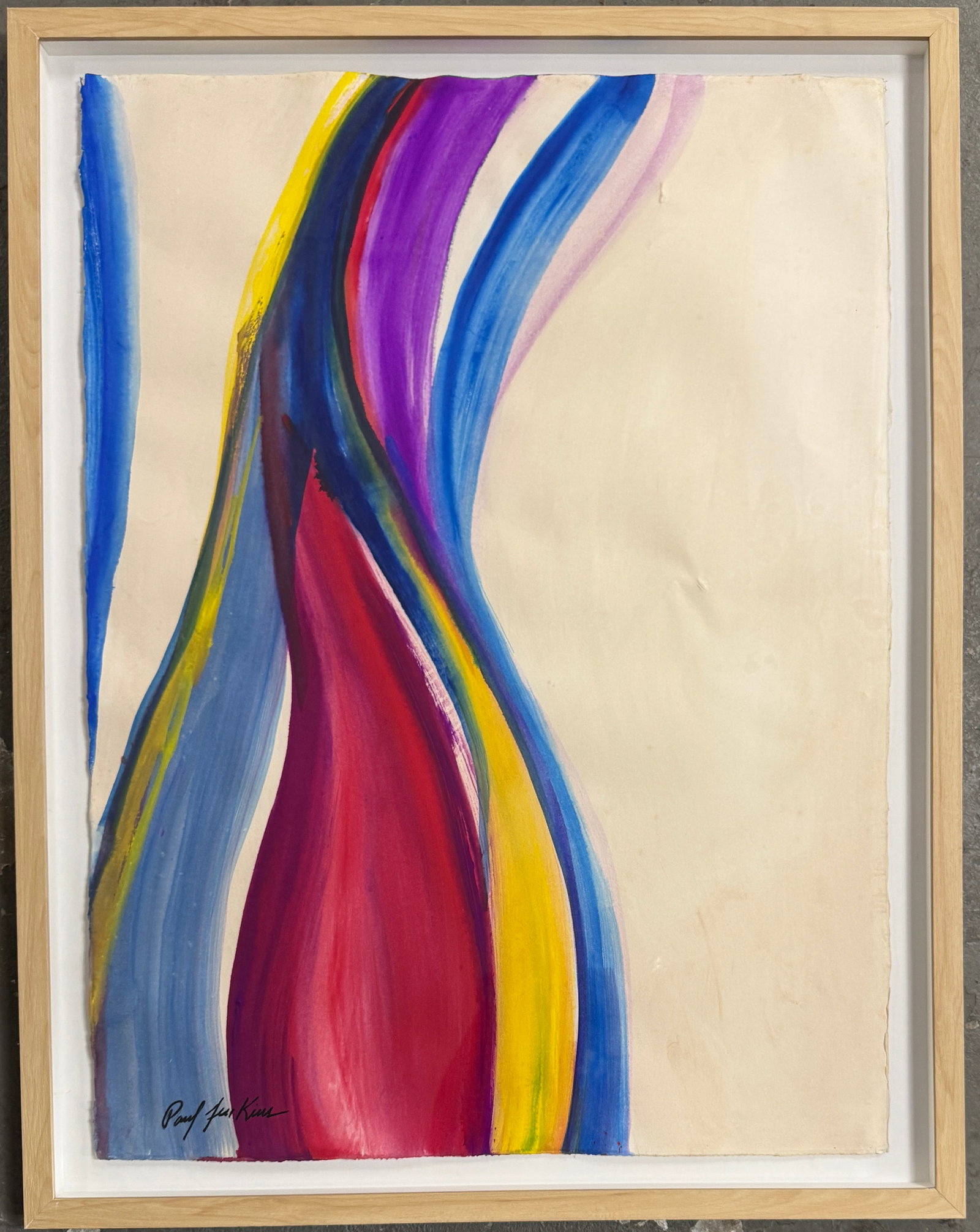 Paul Jenkins Watercolor on Paper: 1923 Kansas City, Missouri - 2012 Manhattan, New York. Known for: Abstract Expressionist painting.Paul Jenkins, a colorful Abstract Expressionist who came of age during the heyday of the New York