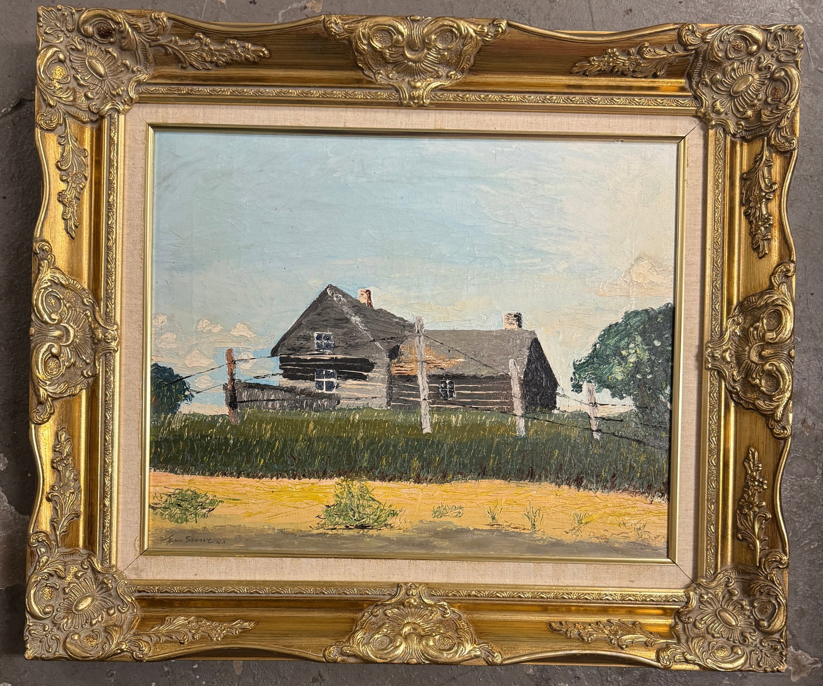 Eric Sloane Oil on Canvas (1 of 3)