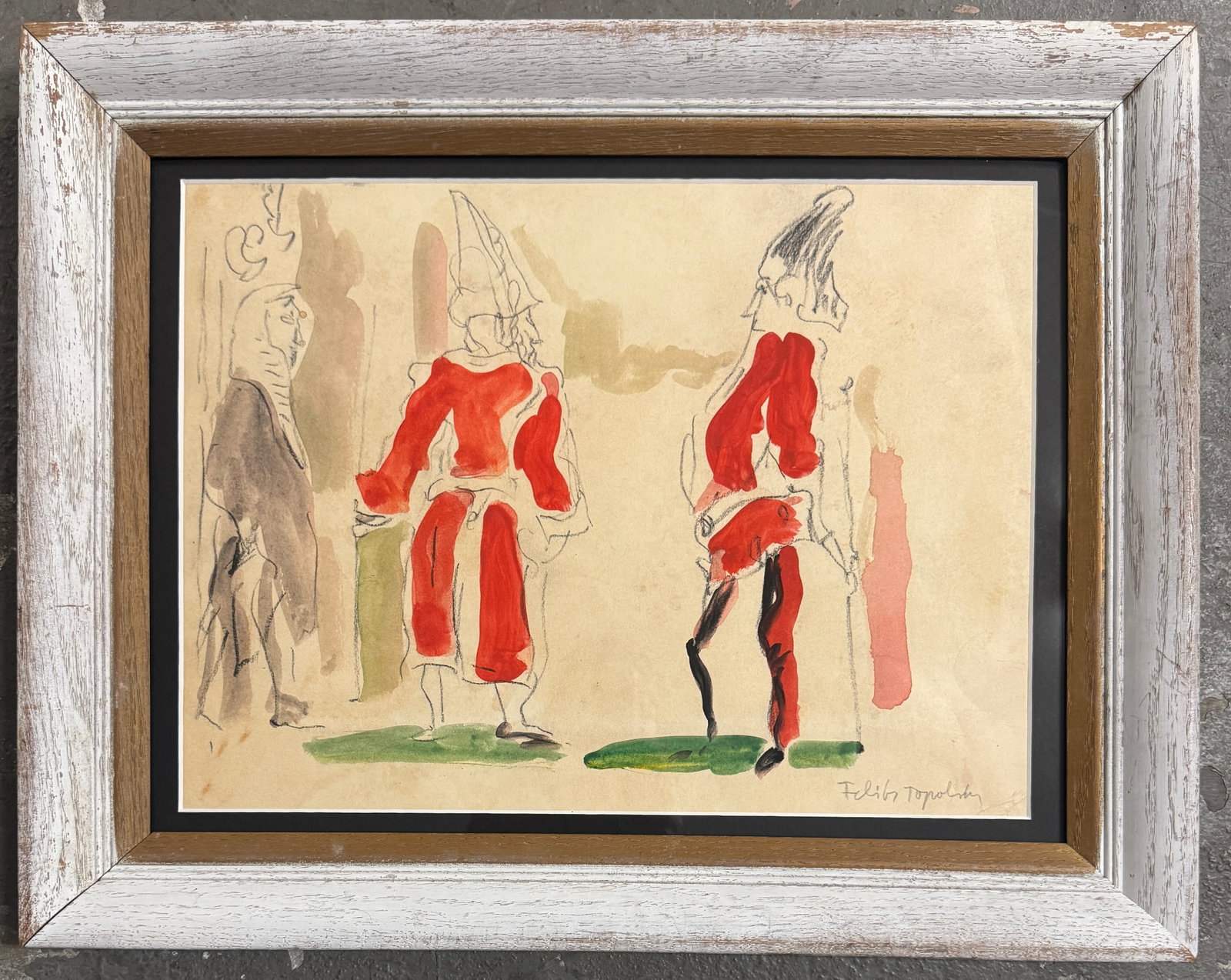 Feliks Topolski Mixed Mixed Media on Paper (1 of 3)