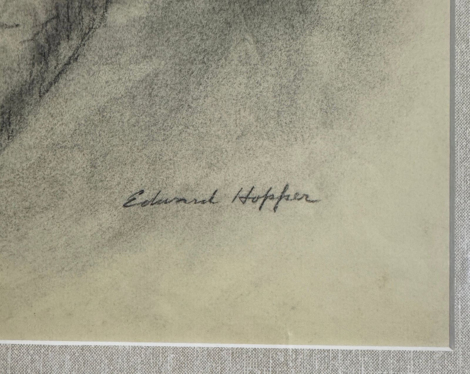 Edward Hopper Charcoal On Paper - 2