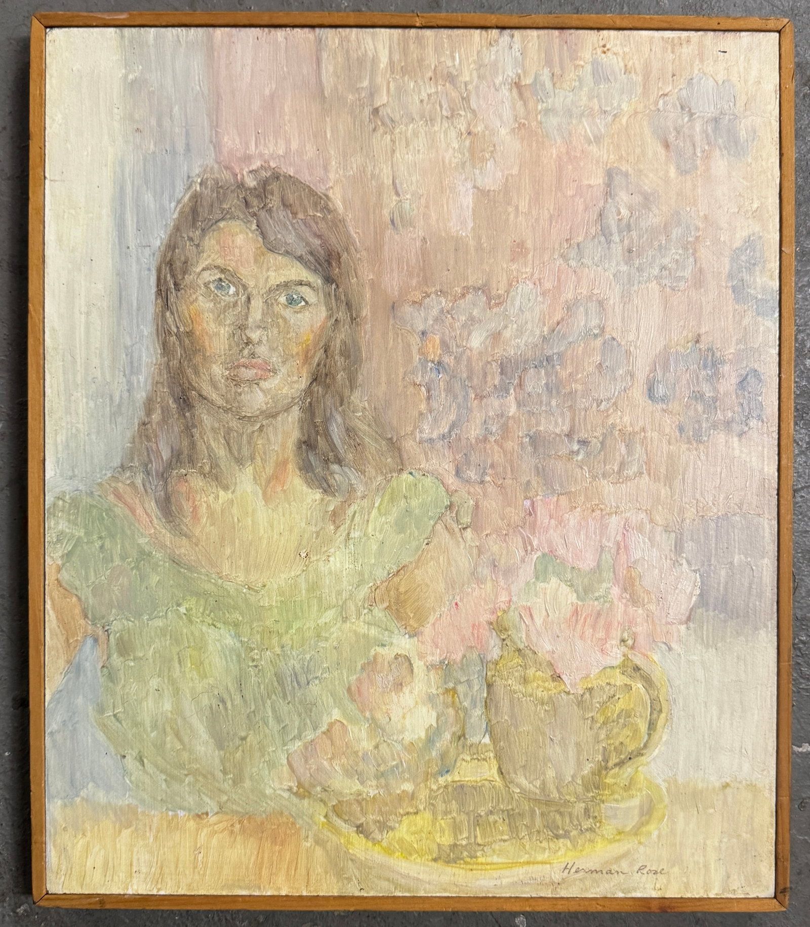 Herman Rose Oil on Panel Painting (1 of 3)