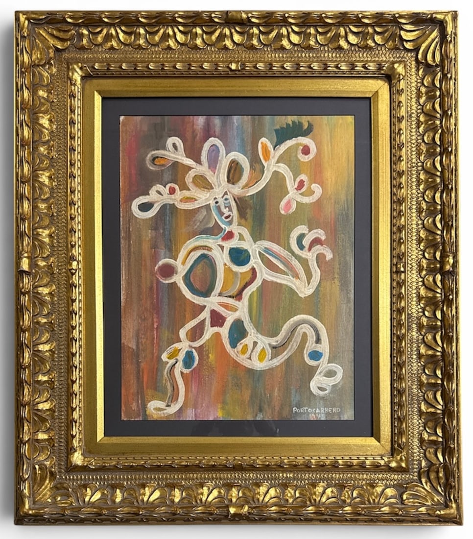 Rene Portocarrero Mixed Media Painting (1 of 3)