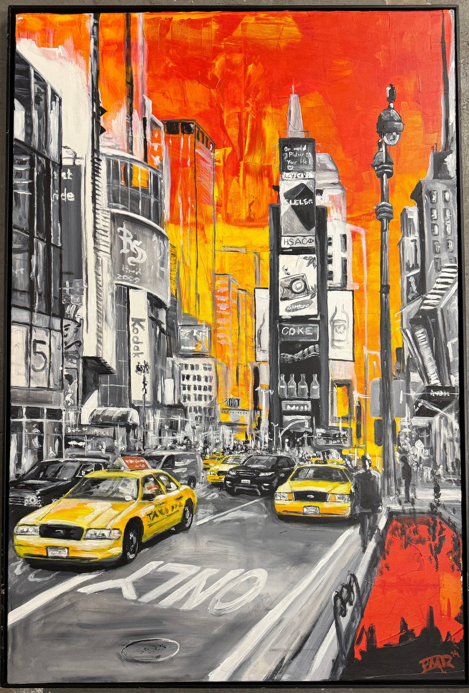 Manfred Parr Acrylic on Canvas Painting (1 of 3)