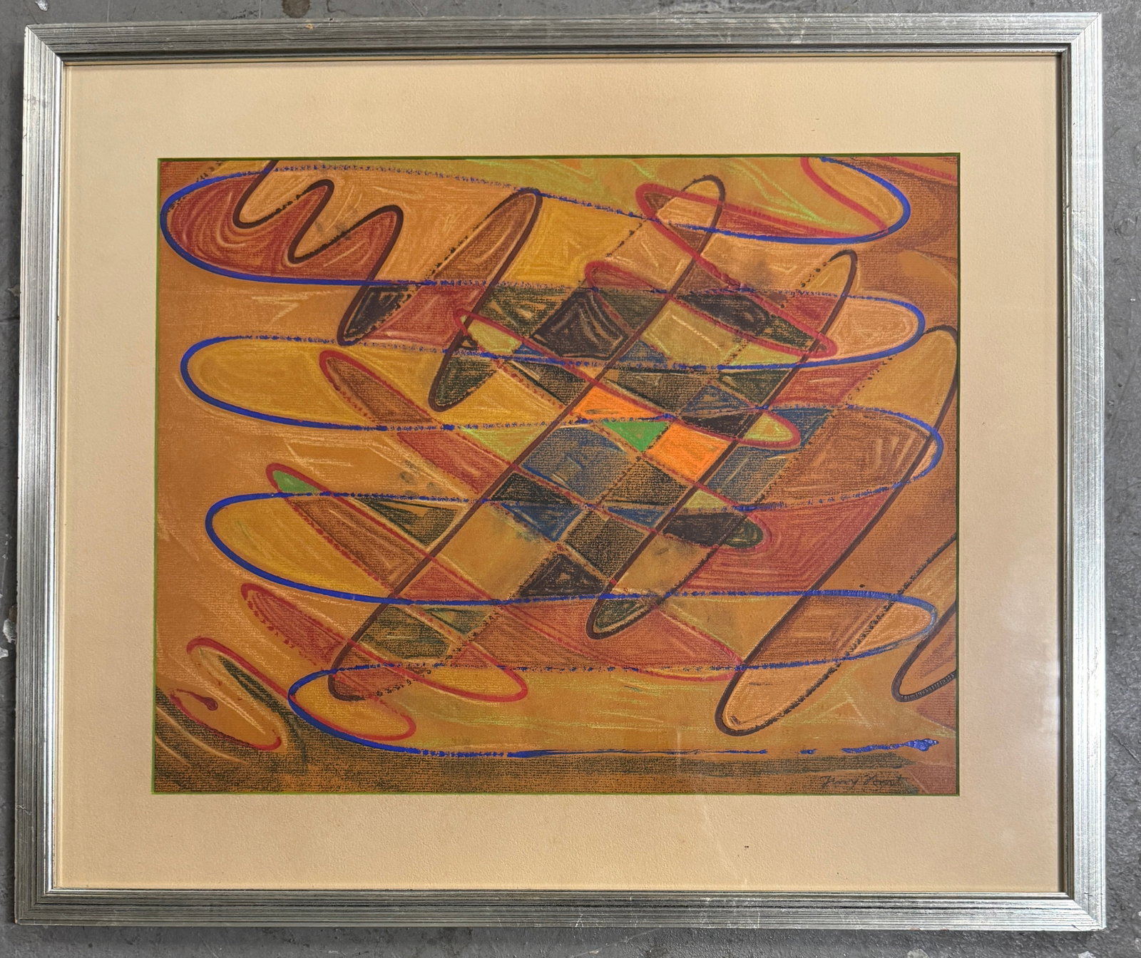 Terry Ernest Manitou Frost Mixed Media Painting (1 of 3)