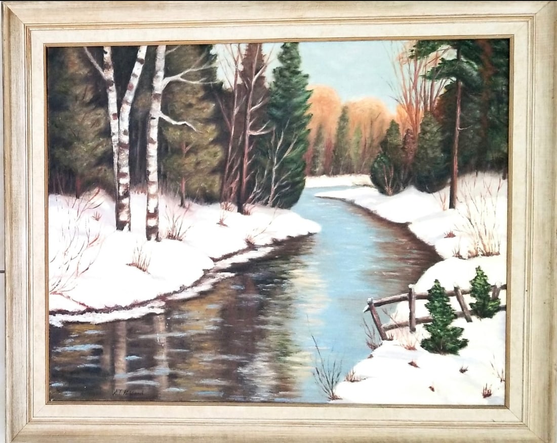 Aldro Hibbard Oil On Canvas Painting (1 of 2)