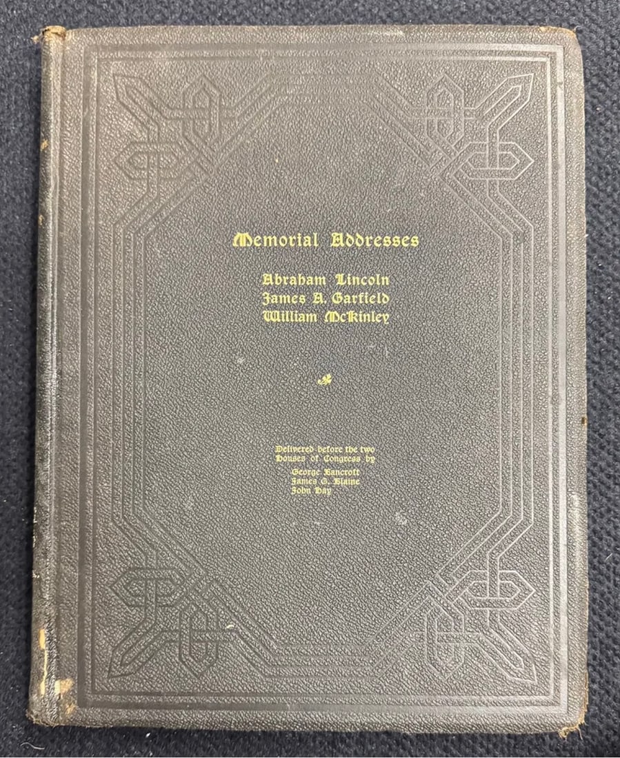 Vintage MEMORIAL ADDRESSES ON ABRAHAM LINCOLN Book (1 of 4)