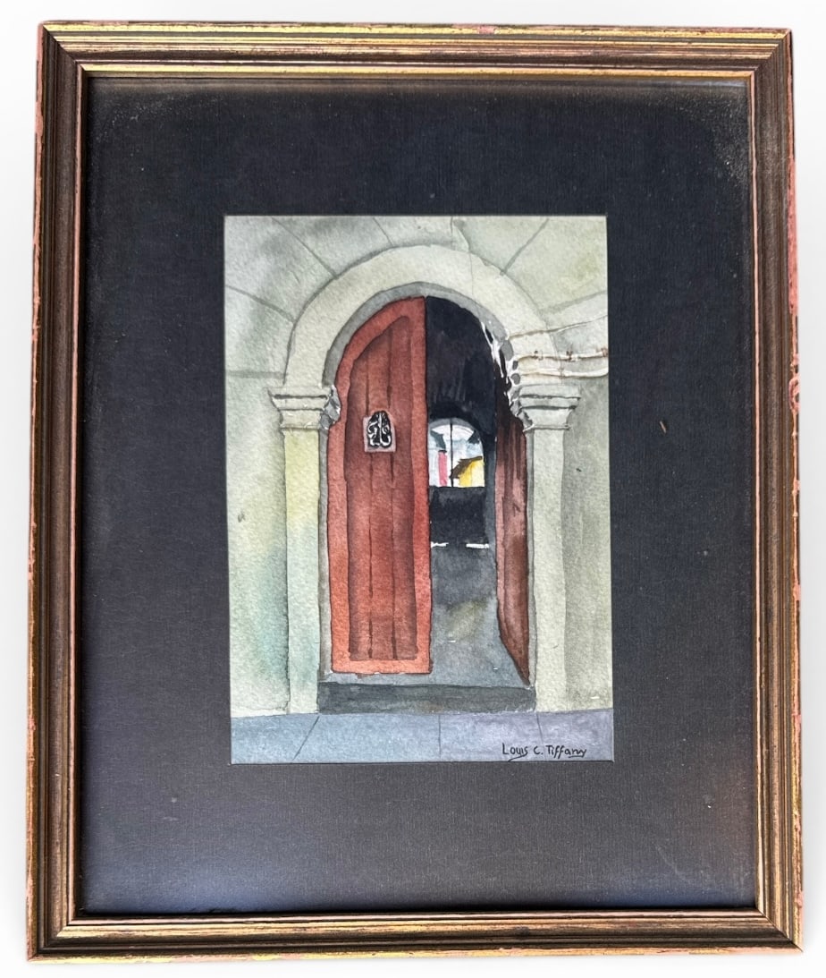 Louis Comfort Tiffany Watercolor Painting (1 of 3)