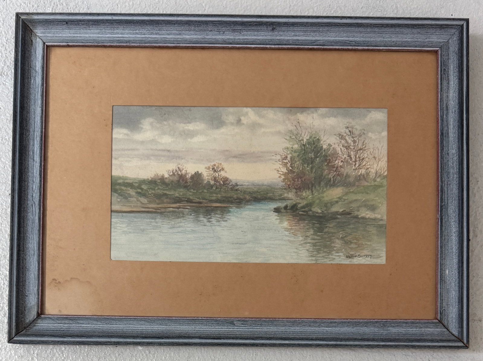 Hattie Saussy Watercolor Painting: 1890 Savannah, Georgia - 1978 Savannah, Georgia. Known for: Landscape, portrait, still life.Hattie Saussy was born in Savannah, Georgia, on St. Patrick's Day, 1890. She was the daughter of Rachel Loui